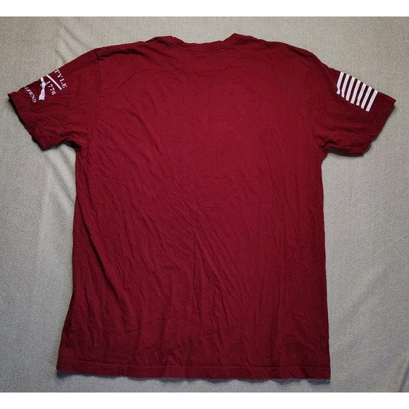 Men's Grunt Style Flight 93 Let's Roll T Shirt XL Red US Flag Military - Picture 4 of 7